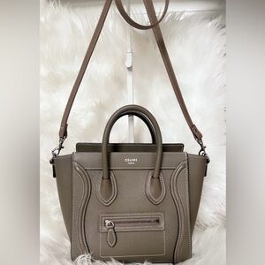 Celine Taupe Crossbody Bag